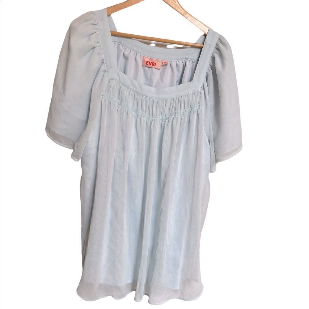 EVRI Short Sleeve Blouse Size 2X